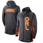 nike veste zipper hoodie nba orlando magic anthraciteorange new earned edition